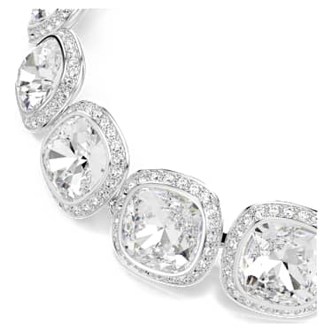 Una Angelic 브레이슬릿, 쿠션 컷, 화이트, 로듐 플래팅 - Swarovski, 5751558