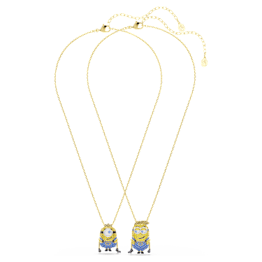 Conjunto Minions James and Henry, Pavé, Multicolor, Baño tono oro - Swarovski, 5751614