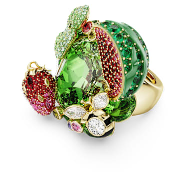Idyllia 戒指图案, 彩色, 金色饰面 - Swarovski, 5751740