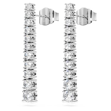 Eternity ドロップピアス, ラボラトリー・グロウン・ダイヤモンド 1.3 ct tw, ラウンドシェイプ, 18Kホワイトゴールド - Swarovski, 5752494