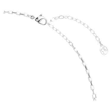 Hyperbola ketting, Ronde slijpvorm, Wit, Gemengde metaalafwerking - Swarovski, 5752851