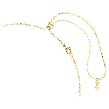 Hyperbola Y necklace, Round cut, Knot, White, Mixed metal finish - Swarovski, 5752854