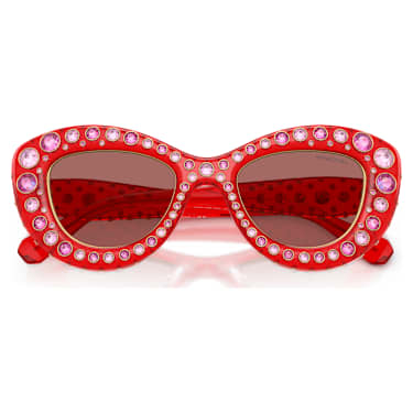Lunettes de soleil, Style Cat-eye, SK6060, Rouges - Swarovski, 5752882