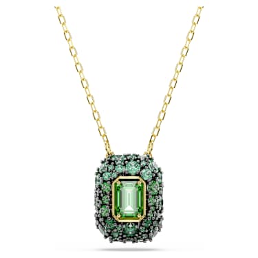 Sublima Anhänger, Oktagon-Schliff, Grün, 18K goldbeschichtet - Swarovski, 5752884