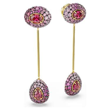 Sublima 드롭 이어링, 피어 컷, 레드, 18K 골드 피니시 - Swarovski, 5752891