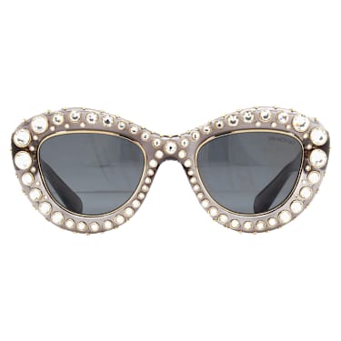 선글라스, 캣아이 쉐입, SK6060, 실버 톤 - Swarovski, 5752903