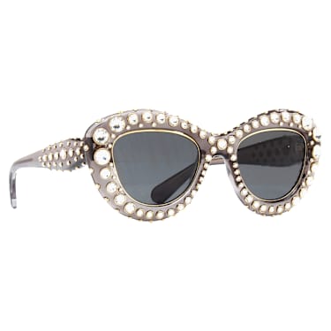 Sonnenbrille, Cat-eye-Form, SK6060, Silberfarben - Swarovski, 5752903