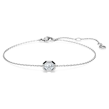Octagon 手鏈, 總重 0.25 克拉培育鑽石，Octagon 形, 銀 - Swarovski, 5752906