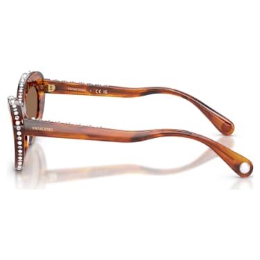 Zonnebril, Kattenoog-vorm, SK6061U, Bruin - Swarovski, 5752907