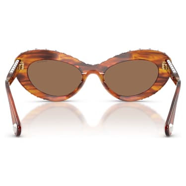 Zonnebril, Kattenoog-vorm, SK6061U, Bruin - Swarovski, 5752907