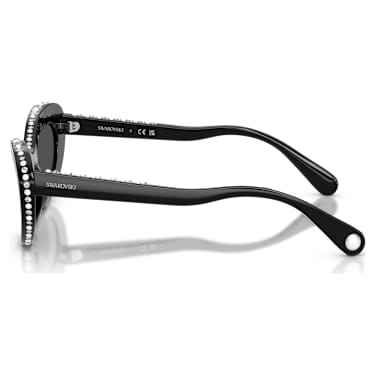 Gafas de sol, Forma de ojo de gato, SK6061U, Negras - Swarovski, 5752908
