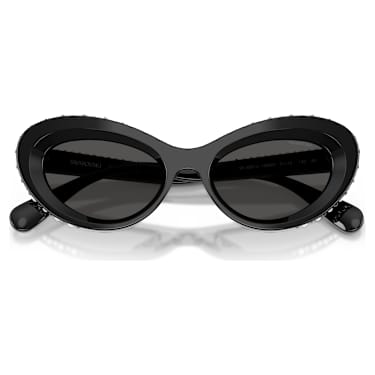 スワロフスキー　キャットアイ　サングラス　黒 サングラス, キャッツアイシェイプ, SK6061U, ブラック | Swarovski