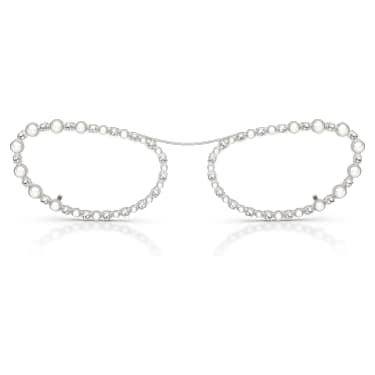 Güneş Gözlüleri, Oval şekil, 2’si 1 arada klips, SK7044, Gümüş Rengi - Swarovski, 5752912