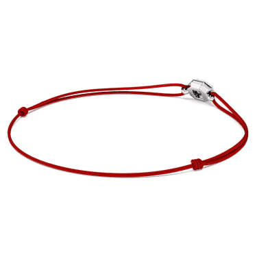 Octagon bracelet, Lab-grown diamonds 0.25 ct tw, Octagon shape, Red, Sterling silver - Swarovski, 5752916