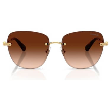 Zonnebril, Vierkante vorm, SK7043, Bruin - Swarovski, 5752917