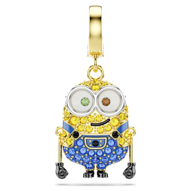 Minions Bob Charm, Pavé, Çok renkli, Altın rengi kaplama - Swarovski, 5753016
