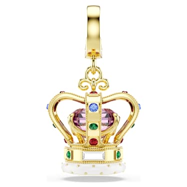 Obesek Minions Crown, Mešani rezi, Večbarven, PVD zlatega odtenka - Swarovski, 5753019