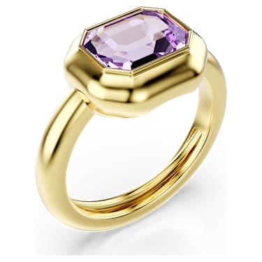 Gema 戒指图案, 套装 (3), 彩色, 金色饰面 - Swarovski, 5753094