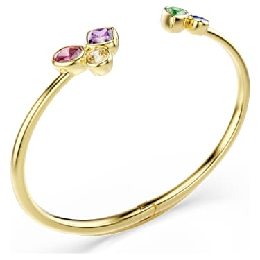 Bracciale rigido Imber, Taglio misto, Multicolore, Finitura oro 18K - Swarovski, 5753259