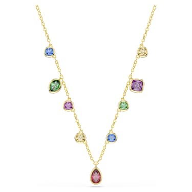 Imber 項鏈, 混合式切割, 漸層色, 鍍金（金色飾面） - Swarovski, 5753274