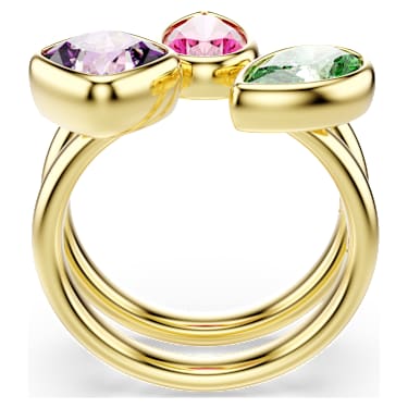 Imber Cocktailring, Set (2), Verschiedene Schliffe, Mehrfarbig, 18K goldbeschichtet - Swarovski, 5753279