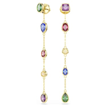 Viseči uhani Imber, Mešani rezi, Večbarvni, V videzu 18-karatnega zlata - Swarovski, 5753289