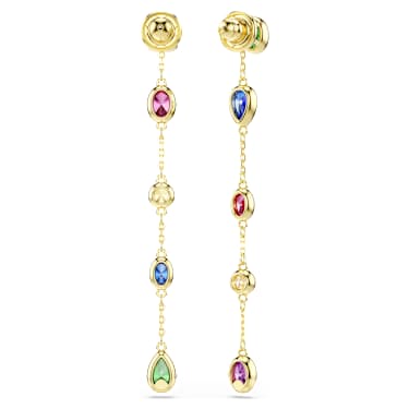Imber Drop-Ohrhänger, Verschiedene Schliffe, Mehrfarbig, 18K goldbeschichtet - Swarovski, 5753289