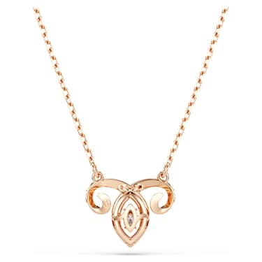 Chinese Zodiac ペンダント, ミックスカット, ホワイト, 18Kローズゴールドコーティング - Swarovski, 5753321