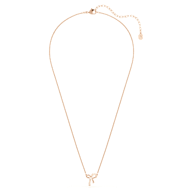 Hyperbola 鏈墜, 混合式切割, 蝴蝶結, 白色, 18K 金（玫瑰金色）飾面 - Swarovski, 5753329