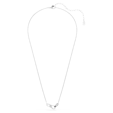 Hyperbola 項鏈, 圓形切割, 蝴蝶結, 白色, 多種金屬潤飾 - Swarovski, 5753332