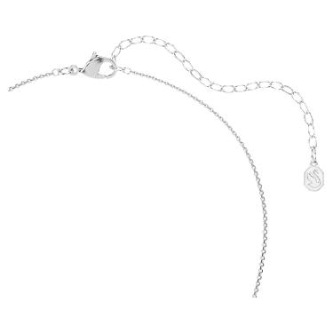 Hyperbola 項鏈, 圓形切割, 蝴蝶結, 白色, 多種金屬潤飾 - Swarovski, 5753332