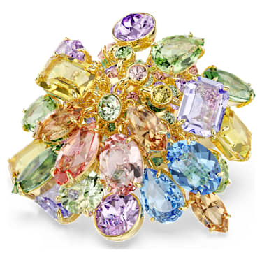 Anello cocktail Gema, Taglio misto, Multicolore, Placcato color oro - Swarovski, 5753503