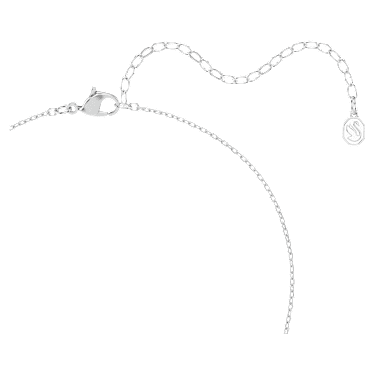 Naszyjnik Matrix, Szlif okrągły, Biały, Powłoka z rodu - Swarovski, 5753568