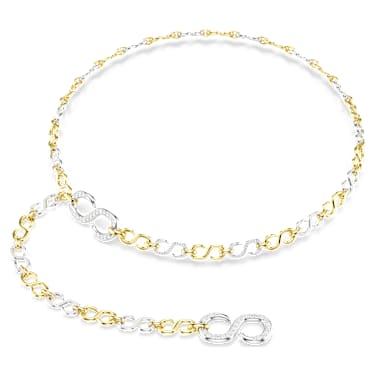 Dextera tailleriem, Wit, Gemengde metaalafwerking - Swarovski, 5753850