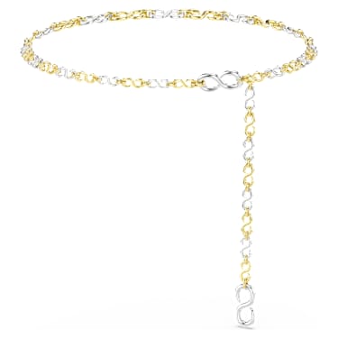 Bílý opasek Dextera, Bílé, Povrchová úprava použitím směsi kovů - Swarovski, 5753850