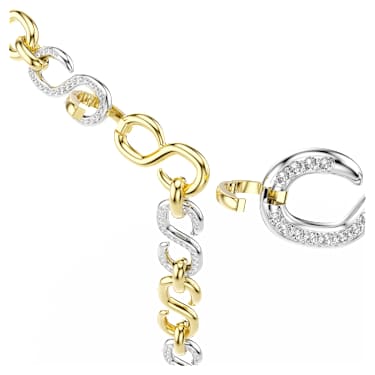 Dextera Bälte, Vitt, Blandad metallfinish - Swarovski, 5753850