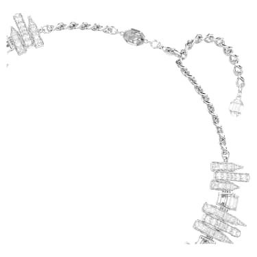 Vienna チョーカー, ミックスカット, ホワイト, ロジウム・プレーティング - Swarovski, 5754021