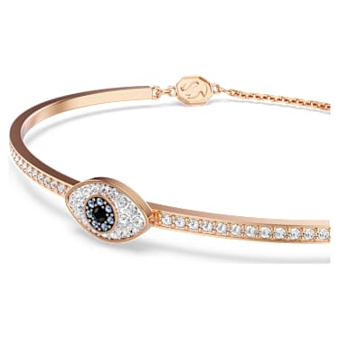 Symbolica bangle, Eye, Multicoloured, Rose gold-tone plated - Swarovski, 5754138