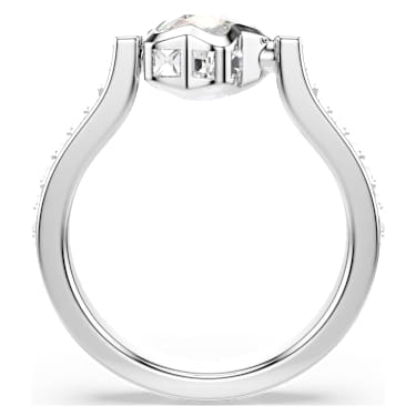Chroma リング, ミックスカット, 星, ホワイト, ロジウム・プレーティング - Swarovski, 5754176