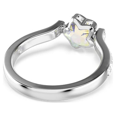 Bague Chroma, Tailles variées, Étoile, Blanche, Métal rhodié - Swarovski, 5754176