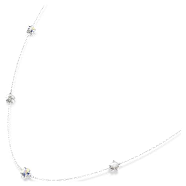 Chroma strandage, Star, White, Rhodium plated - Swarovski, 5754181