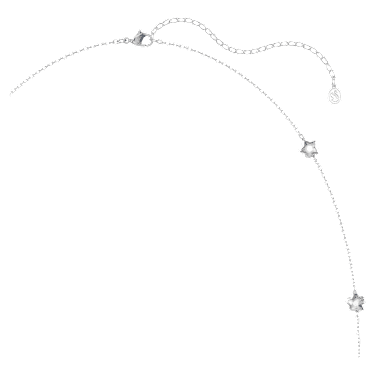 Chroma 项链, 星星, 白色, 镀铑 - Swarovski, 5754181