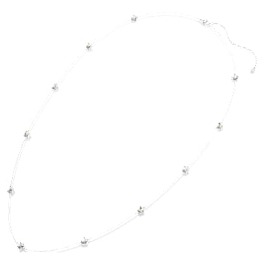 Chroma strandage, Star, White, Rhodium plated - Swarovski, 5754181
