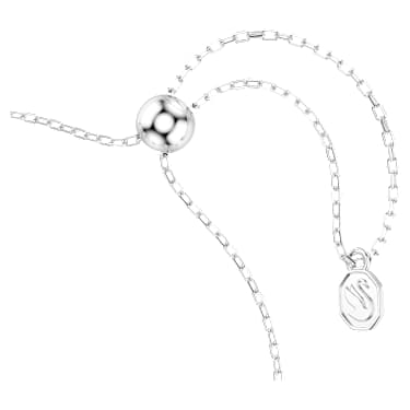 Chroma armband, Ster, Wit, Rodium toplaag - Swarovski, 5754185