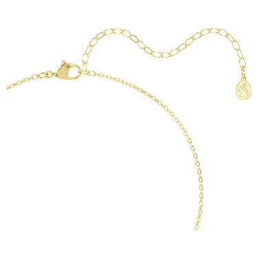 Gabriella pendant, Crystal pearl, Round cut, White, 18K gold finish - Swarovski, 5754228