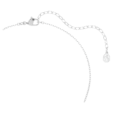 Pendentif Swan, Tailles variées, Cygne, Blanc, Métal rhodié - Swarovski, 5754347