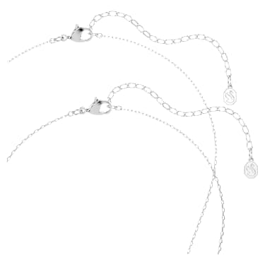 Symbolica ネックレス, ラウンドカット, 月, ブルー, ロジウム・プレーティング - Swarovski, 5754380