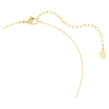 Symbolica medál, Körmetszéses, Hold, Fehér, 18 kt-os aranybevonat - Swarovski, 5754382