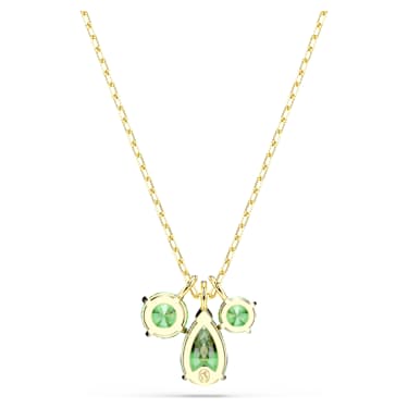 Mesmera medál, Vegyes metszés, Zöld, 18 kt-os aranybevonat - Swarovski, 5754392