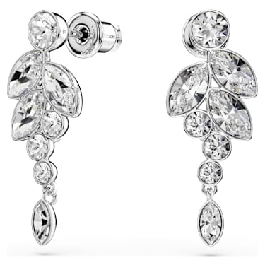 Diapason 드롭 이어링, 믹스 컷, 화이트, 로듐 플래팅 - Swarovski, 5754571